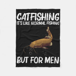 Schattig Catfishing-ontwerp voor mannen jongens vi Fleece Deken