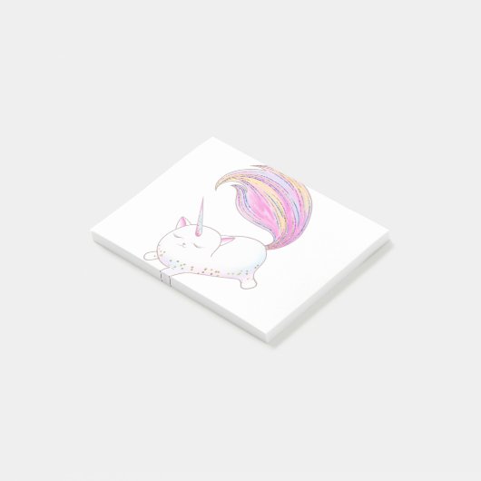Schattig Caticorn Post-it® Notes (Schuin)