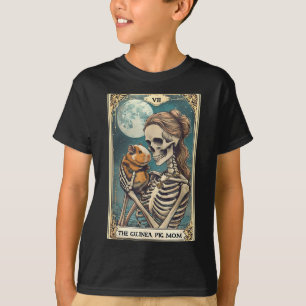 Schattig cavia-skelet moeder tarotkaart eigenaar h t-shirt
