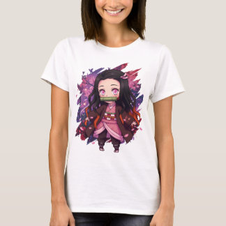 Schattig Chibi Duivel Meisje Anime Stijl – Kawaii  T-shirt
