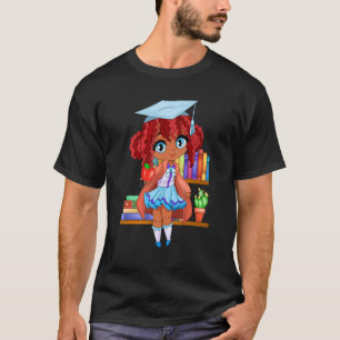 Schattig Chibi Gacha Stijl Mode School Meisje Met T-shirt