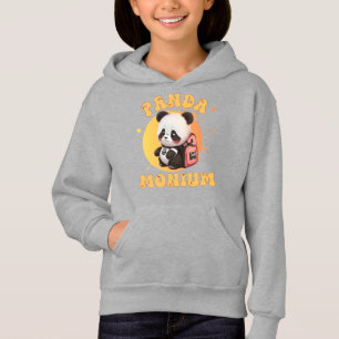 Schattig Chibi Kawaii Panda Naam School Jaar Op Te
