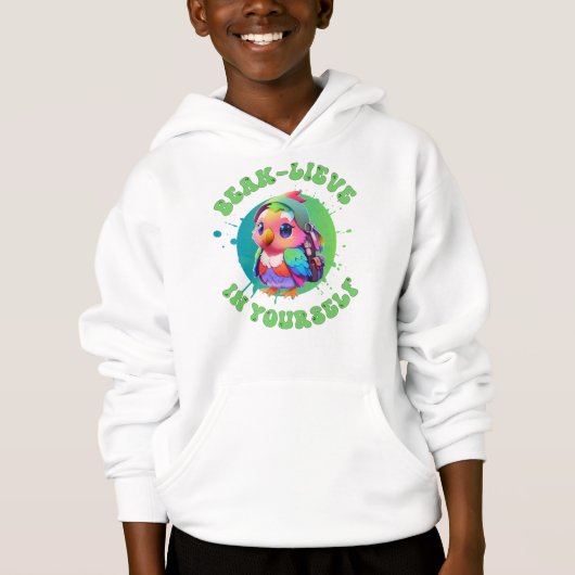 Schattig Chibi Kawaii Parrot Naam School Jaar op T (Voorkant)
