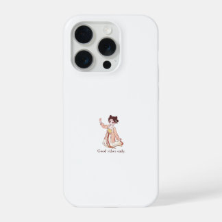 Schattig Chibi Traditioneel Anime Meisje Alleen Go iPhone 15 Pro Hoesje