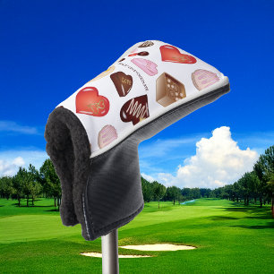 Schattig Chic Vrede Liefde Chocolade Snoep Hart Golfheadcover
