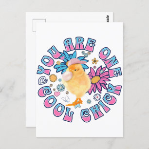 Schattig Chick - Je bent een Cool Chick Briefkaart