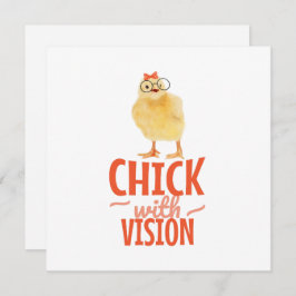 Schattig Chick Met Bril - Chick Met Visie