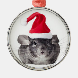Schattig Chinchilla Santa Model Metalen Ornament