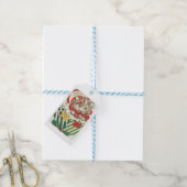 Schattig Christmas Kitten Gift Label Cadeaulabel (Met Touw)
