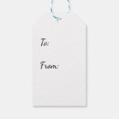 Schattig Christmas Kitten Gift Label Cadeaulabel (Achterkant)