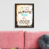 schattig citaat uit bekapte canvas keukenkunst (Insitu (Woonkamer))