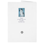 schattig colliehond en kunstportret aan de grens (Achterkant)