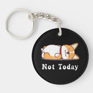 Schattig Corgi Cadeau Grappige Hond Liefhebber Nie Sleutelhanger
