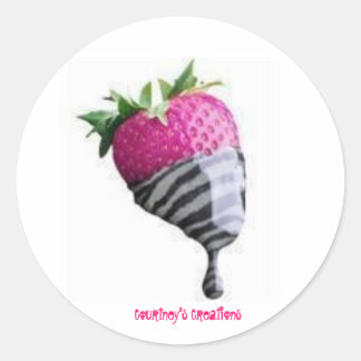 Schattig, Courtney's Creations Ronde Sticker