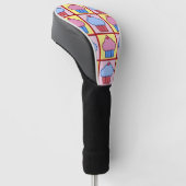 Schattig Cupcake-patroon Golfheadcover (Schuin)