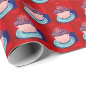 Schattig Cupcke Cadeaupapier (Rol Hoek)