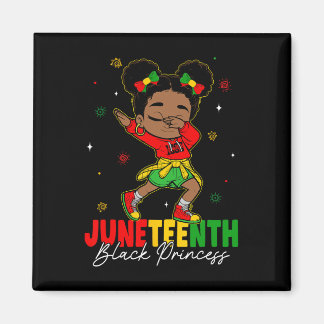 Schattig Dabbing Zwart Meisje Peuter Zwarte Prinse Magneet