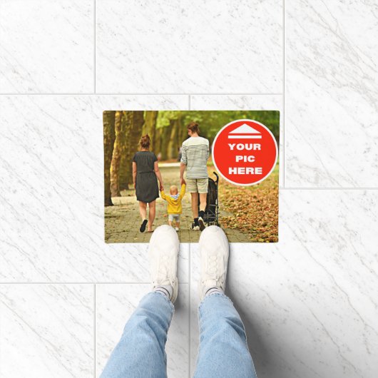 Schattig! Deurmat - gepersonaliseerd - 18" x 24" (Binnen)