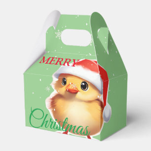 Schattig dier baby chick Kerstmis kostuum Bedankdoosjes