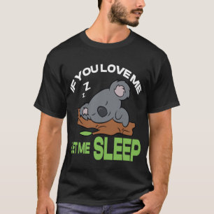 Schattig dier cadeau idee Slaap Koala T-shirt-prod T-shirt