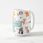 Schattig Dier Cartoon Kind Koffiemok (Voorkant rechts)