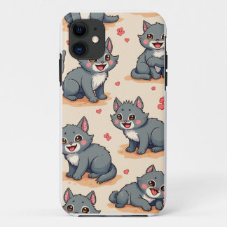 schattig dier karakter iPhone 11 hoesje
