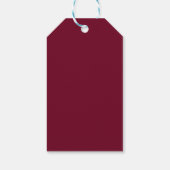 schattig dier kerstman cadeaulabel (Achterkant)