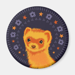Schattig dier met kop magneet