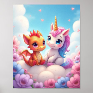 schattig dier poster