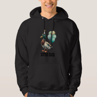 Schattig dier verjaardag zus eend verjaardag famil hoodie