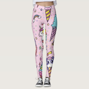 Schattig Dierlijk Ijsje Kegels Leggings