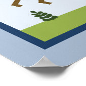 Schattig Dinosaur 1 Wall Art Poster (Hoek)