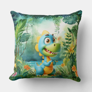 Schattig dinosaurus Sierkussen