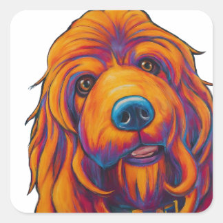 Schattig Dog Afbeelding Stickers & Labels - Pet Lo