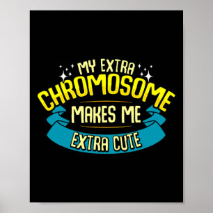 Schattig Down Syndroom Citaat Bewustzijn Maand Cad Poster
