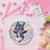 Schattig Dragon-Baby shower Papieren Bordje (Feest)