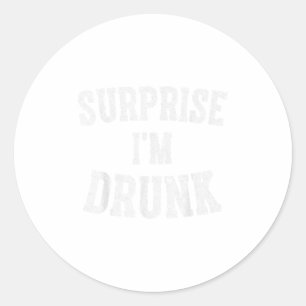 Schattig drankcadeau grappige verrassing Ik ben dr Ronde Sticker
