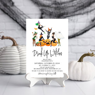 Schattig 'Drink Up Heksen' Volwassenen Halloween F Kaart