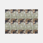 Schattig-Duitse herder Fleece Deken (Voorkant (Horizontaal))