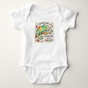 Schattig Eén in een Kameleon Pun Baby Body Romper