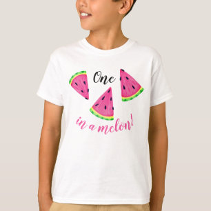 Schattig Eén in een Meloen watermeloen meisjes T-shirt