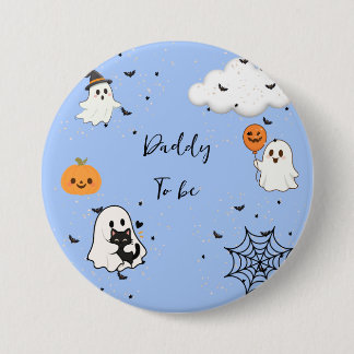 Schattig Een klein boe is bijna jarig Baby Shower Ronde Button 7,6 Cm