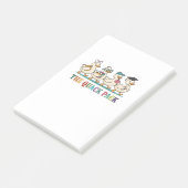 Schattig Eendenteam Terug naar School Ontwerp Post-it® Notes (Schuin)