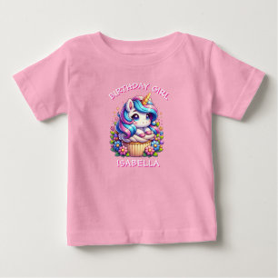 Schattig Eenhoorn & Cupcake Persoonlijke Verjaarda