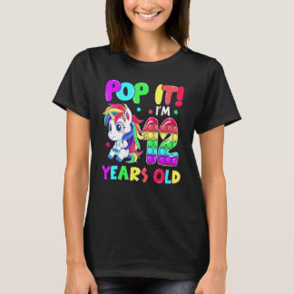 Schattig Eenhoorn Fidget Speelgoed Pop Het Ik Ben T-shirt