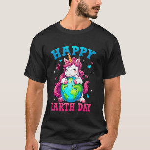 Schattig Eenhoorn Gelukkige Aarddag 22 april 55e V T-shirt