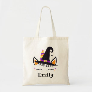 Schattig Eenhoorn Halloween Snoep Trick or Treat Tote Bag