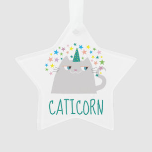 Schattig Eenhoorn Kat Ornament
