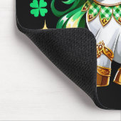 Schattig Eenhoorn Shamrock St Patricks Dag Muismat (Hoek)