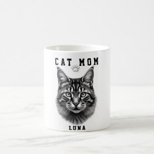 Schattig Eenvoudig Ontwerp Aangepaste Kat Moeder Z Koffiemok
